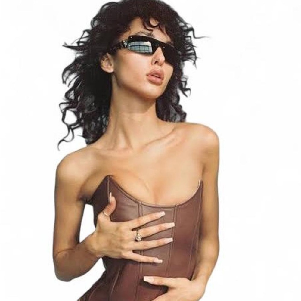 Brown Miaou Leia Corset Top